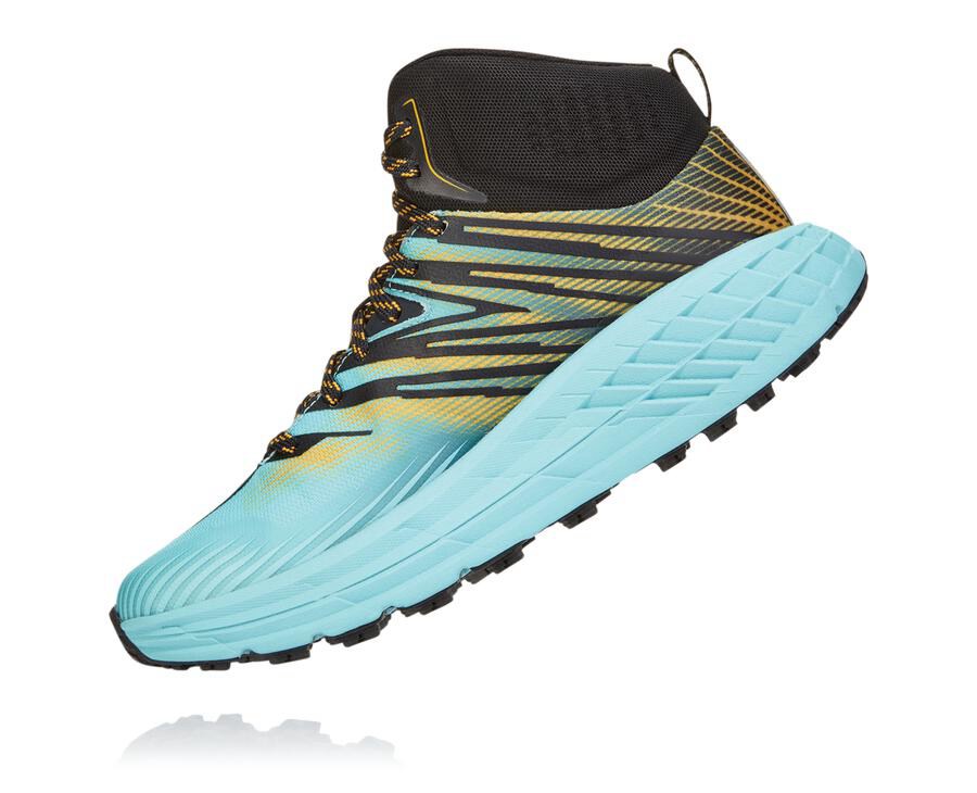 Hoka Australia One One Speedgoat Mid GORE-TEX 2 - Womens Trail Shoes Blue - GAMCN-7036